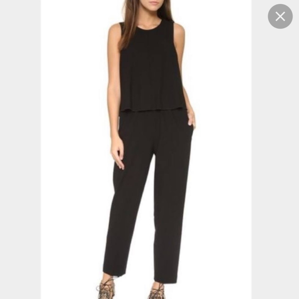 Club Monaco Black Sleeveless Jumpsuit - Picture 1 of 4
